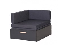Højseng med lounge sofa, 200 x 90 cm, Specialfarve - Manis-h